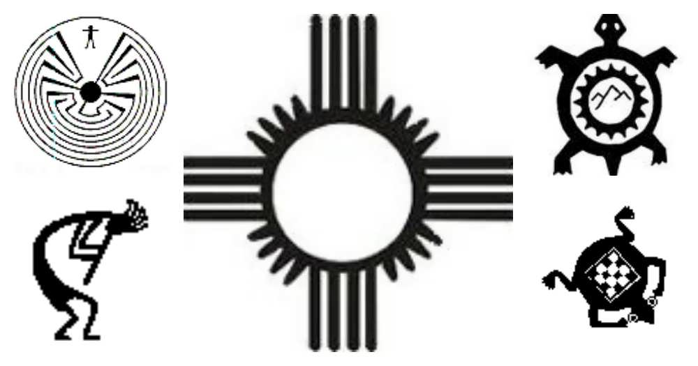 native american sun symbols tattoo