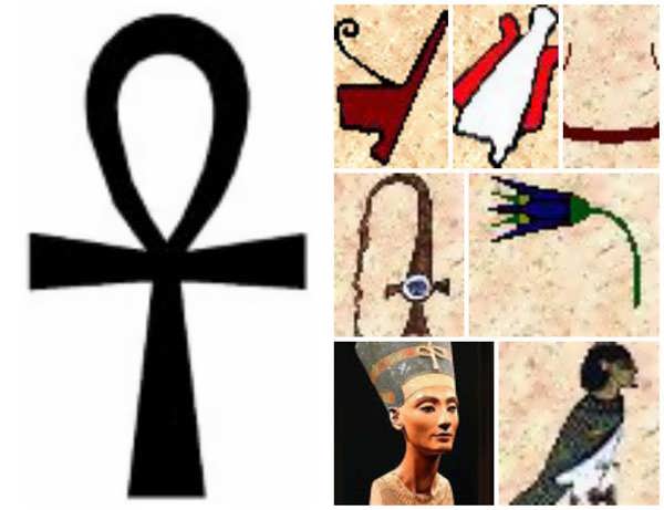 Antike ägyptische Symbole