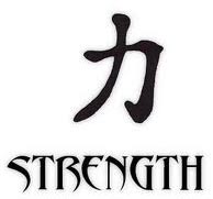 kanji strength tattoo