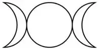 symbol lleuad triphlyg