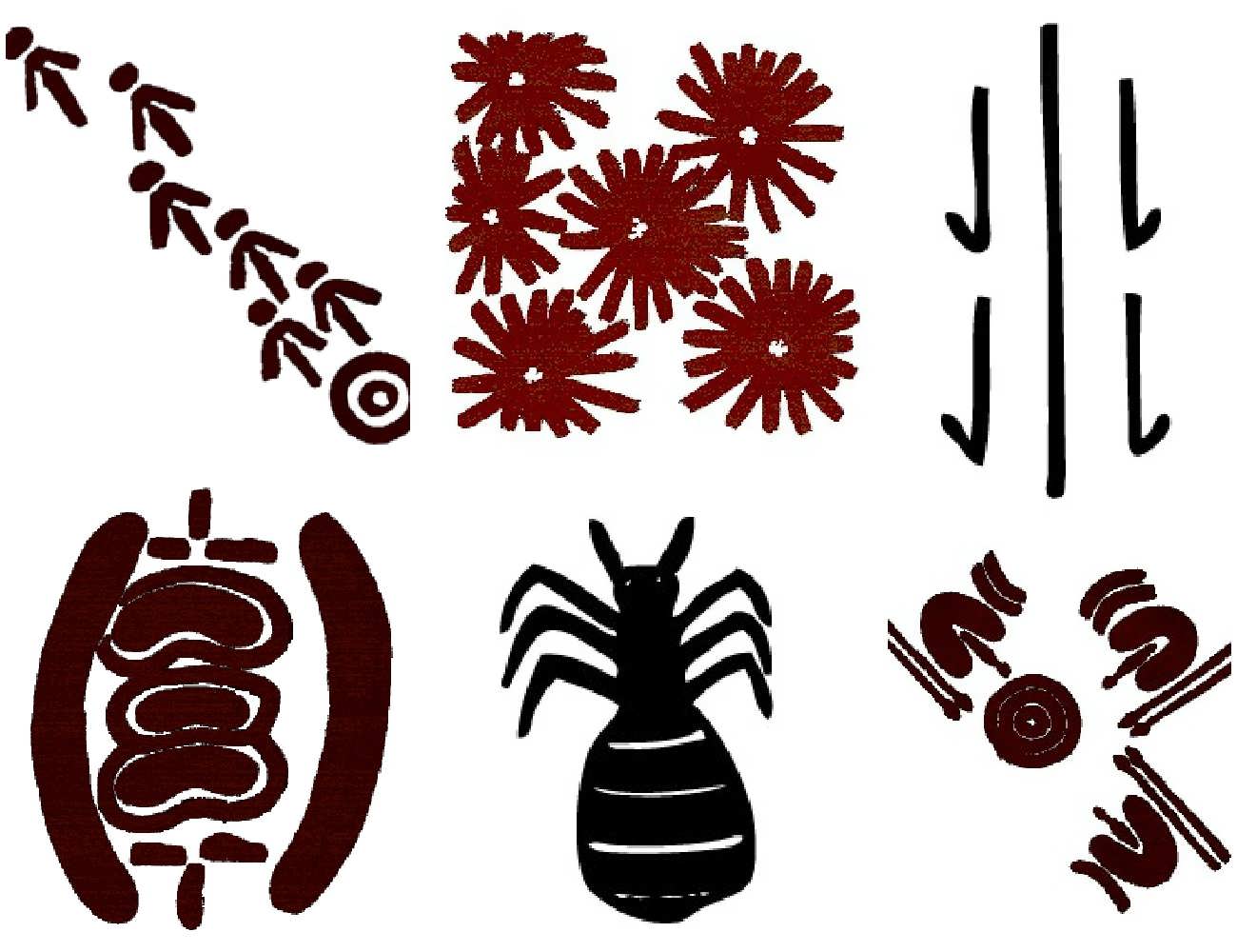 Symbole der Aborigines und ihre Bedeutungen