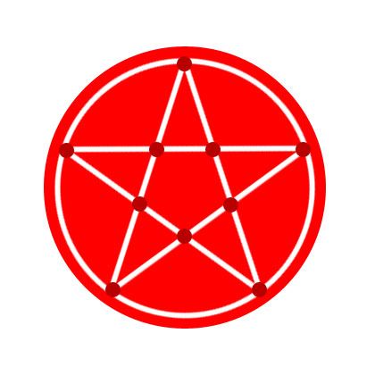 Invertiertes Pentagramm