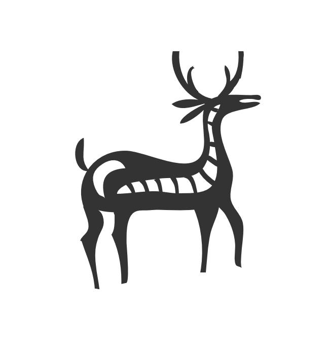 Native America Deer Symbol