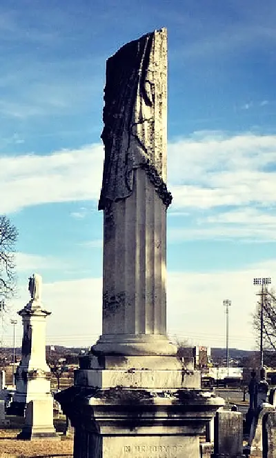 Broken Column Gravestone