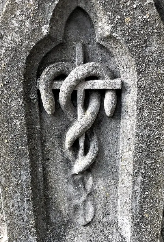 Snake on Gravestone